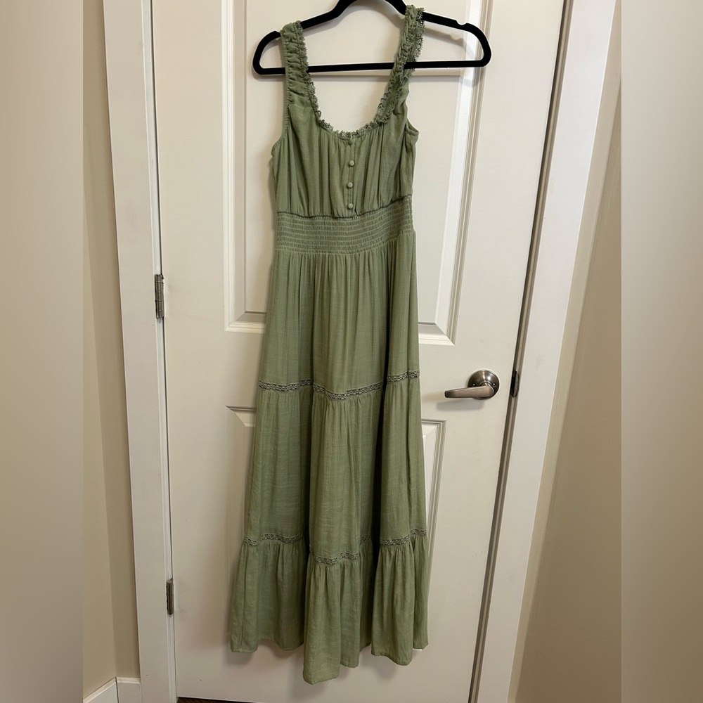 Love tree boho cottagecore maxi dress